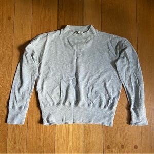 Madewell Mockneck Sweater, Heather Light Blue, Medium